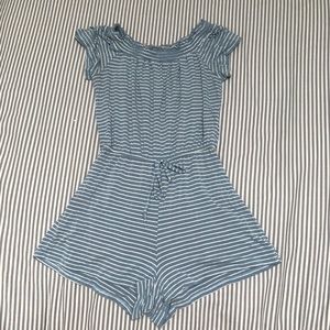 LA HEARTS Striped Romper